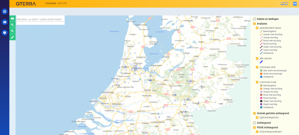 Qterra lanceert nieuwe applicatie voor inzicht in de bodemkwaliteit van graaflocaties
