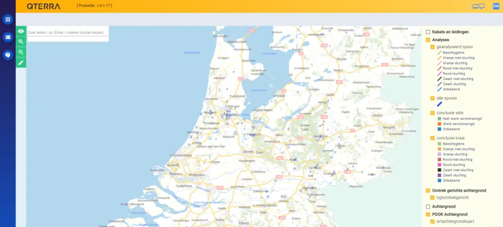 Qterra lanceert nieuwe applicatie voor inzicht in de bodemkwaliteit van graaflocaties
